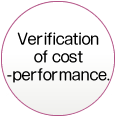 Verification of cost performance.